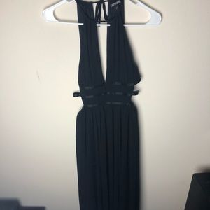 Black Greek goddess style dress maxi